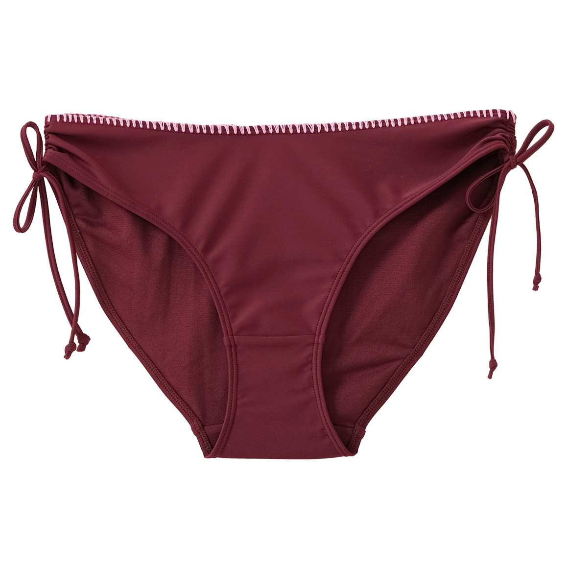 Damen Bikinislip mit Kontraststickerei