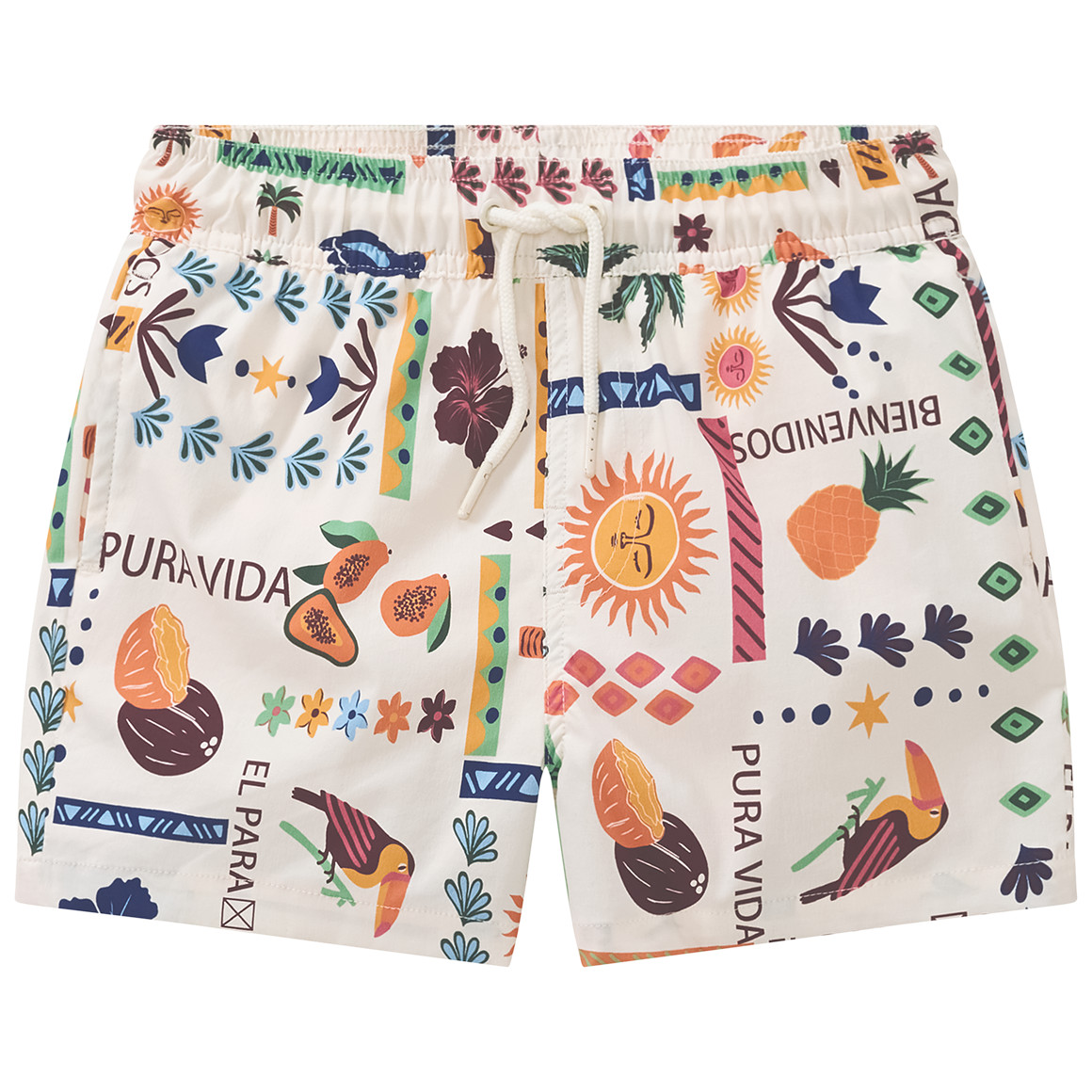 Jungen Badeshorts mit Allover-Print