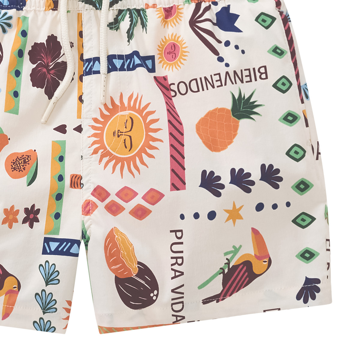 Jungen Badeshorts mit Allover-Print