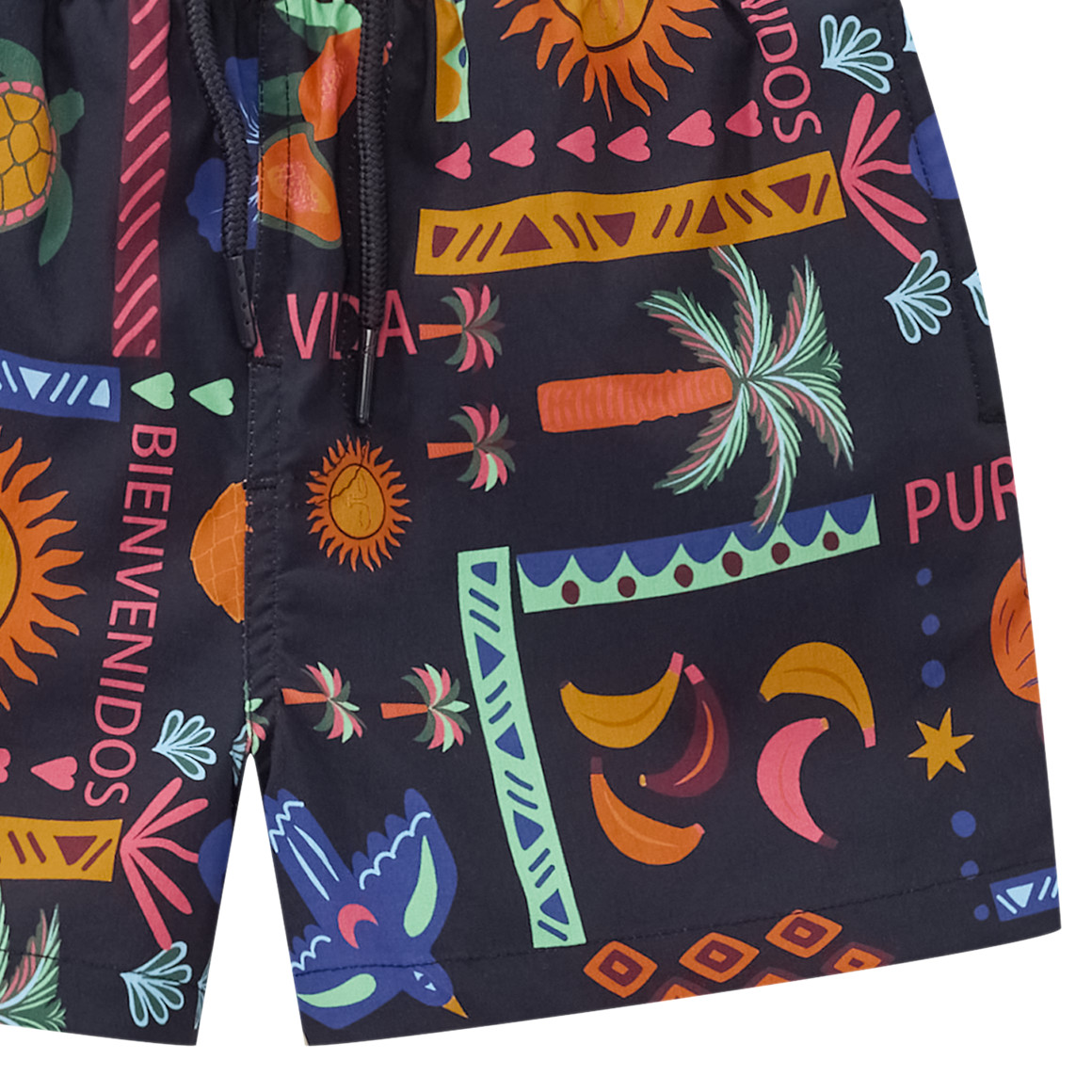Jungen Badeshorts mit Allover-Print