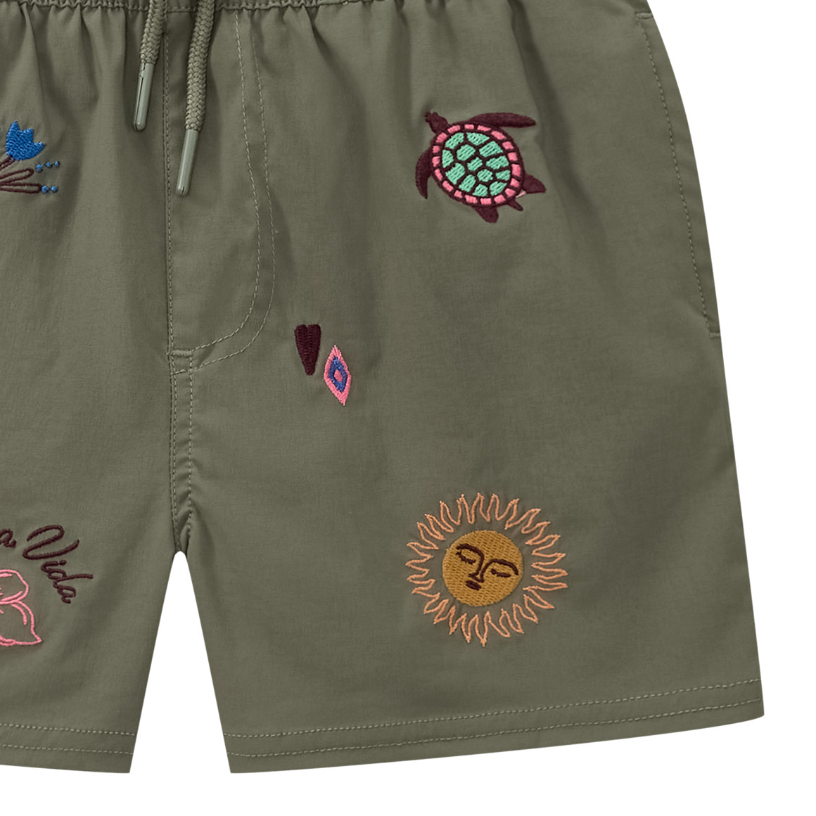 Jungen Badeshorts mit Stickerei