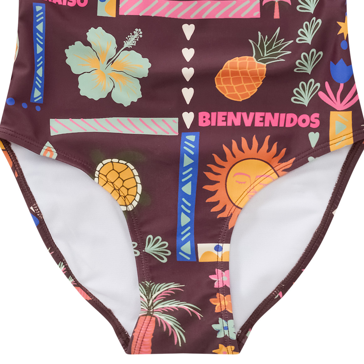 Mädchen Badeanzug mit Allover-Print