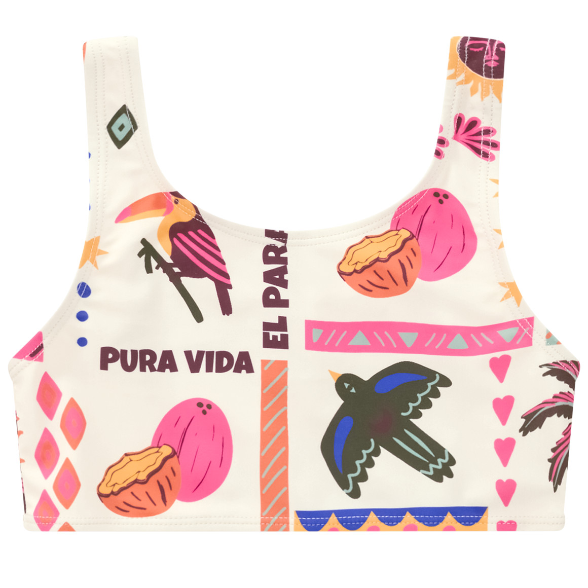 Mädchen Bikini mit Allover-Print