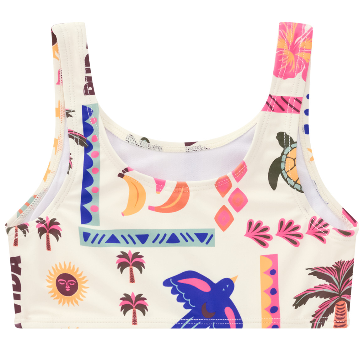 Mädchen Bikini mit Allover-Print