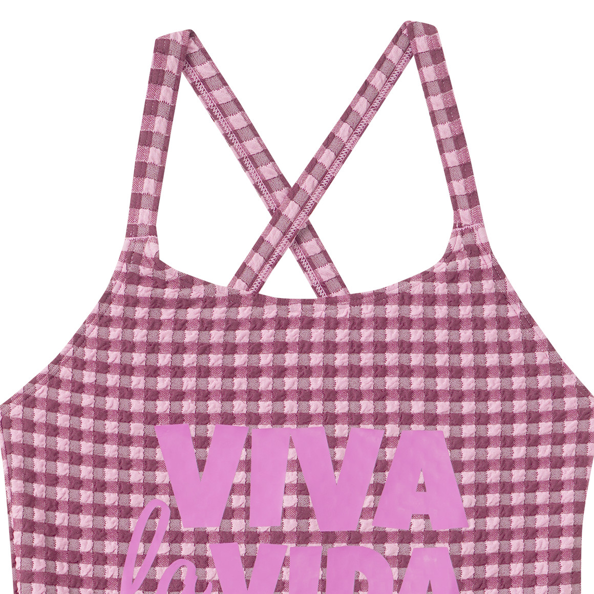 Mädchen Badeanzug mit Schriftzug