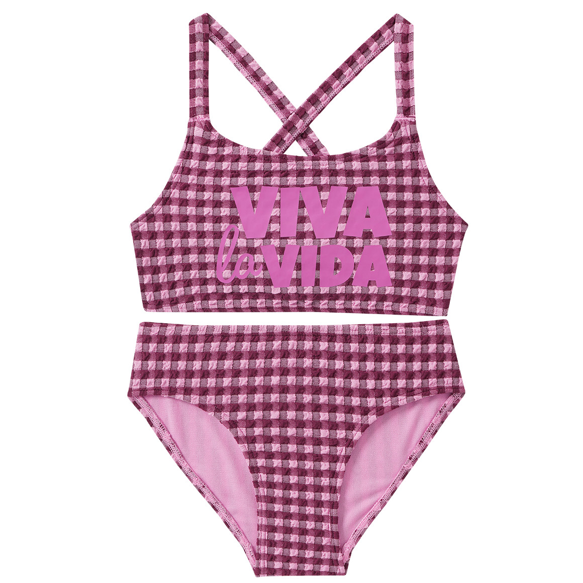 Mädchen Bikini mit Schriftzug