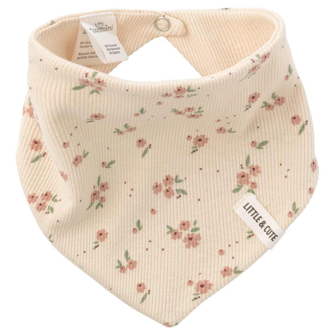 Baby Bandana mit Rippstruktur