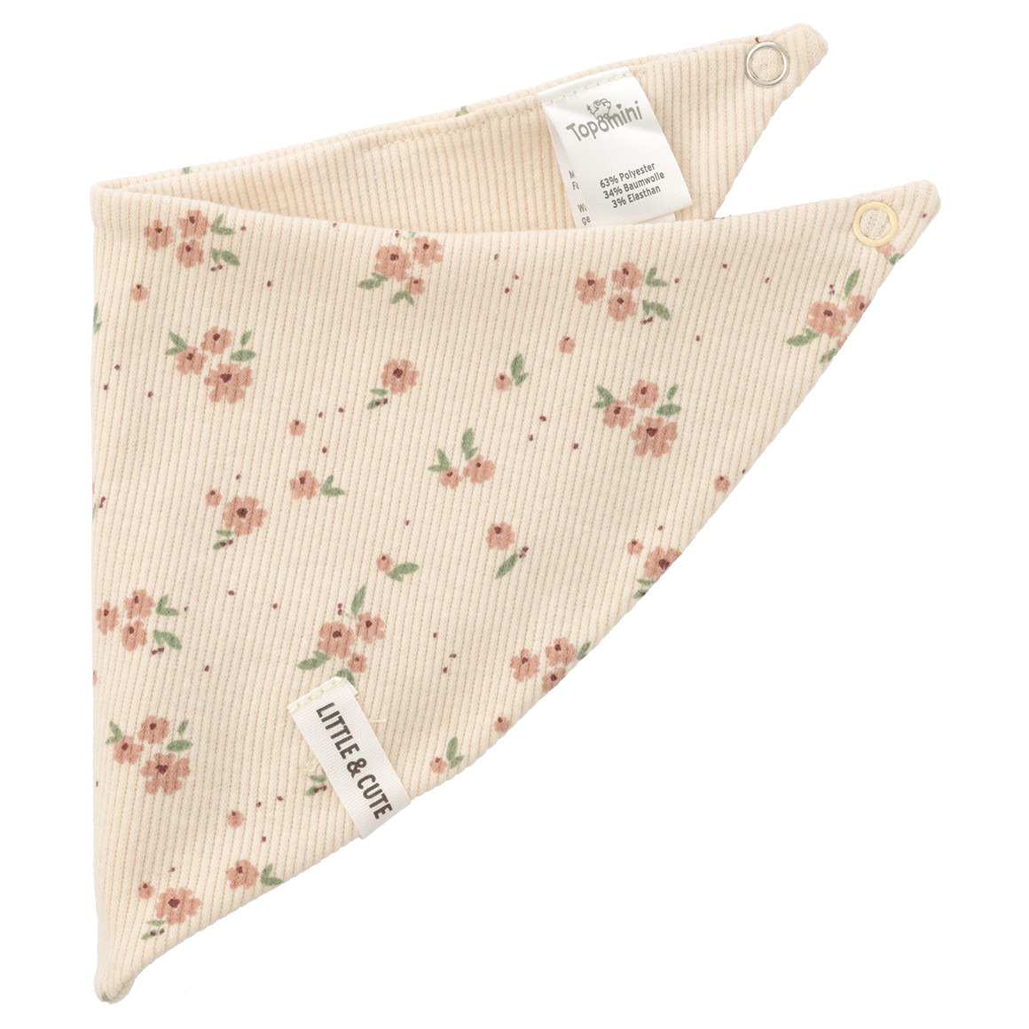 Baby Bandana mit Rippstruktur