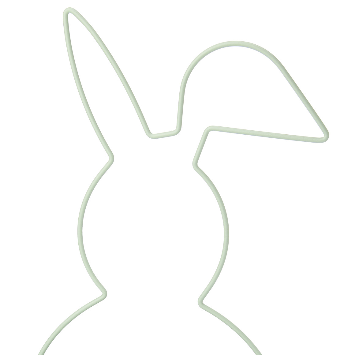 Bloempot haas van metaal