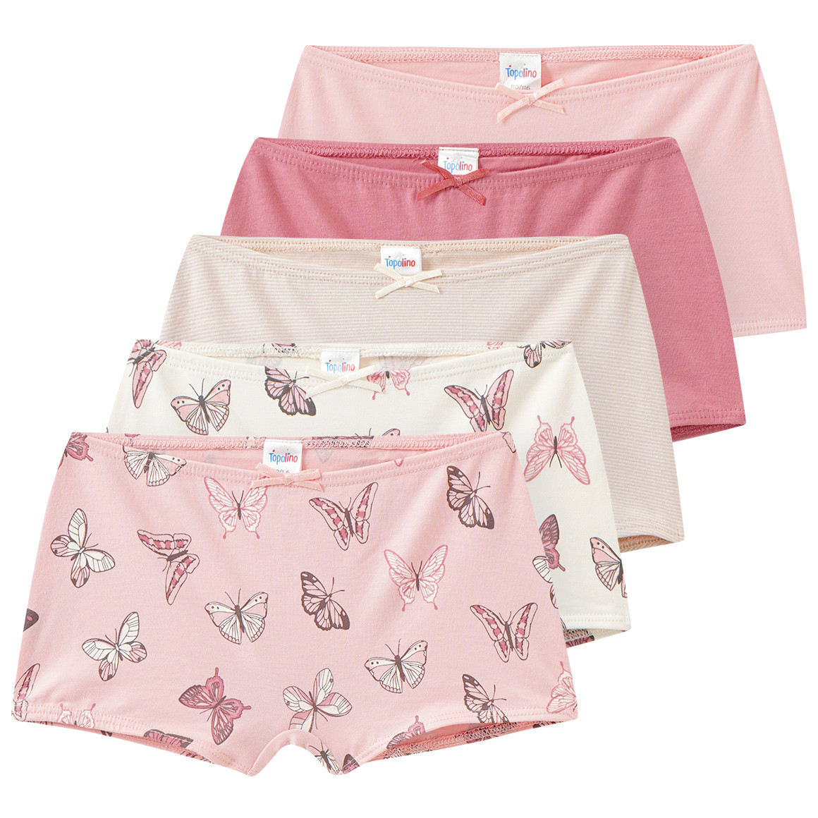 5 Mädchen Pantys in verschiedenen Dessins