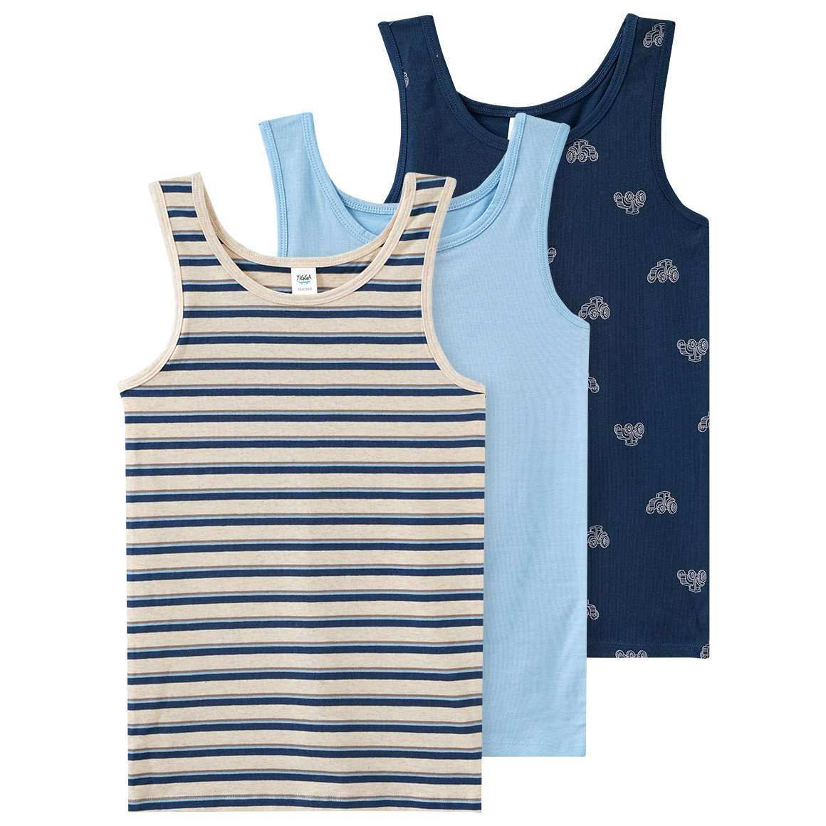 3 jongensonderhemden in set