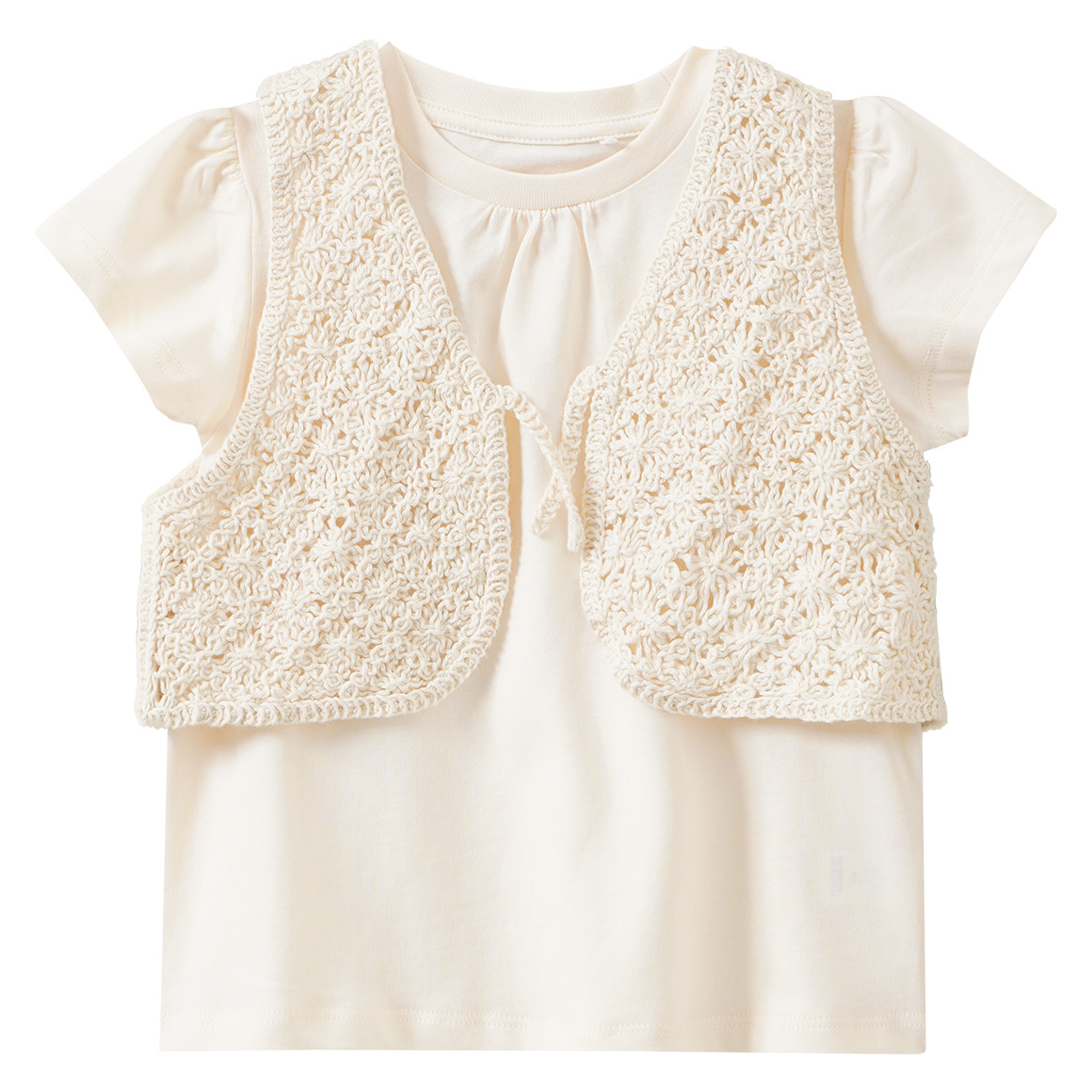 Mädchen T-Shirt mit Weste im Set