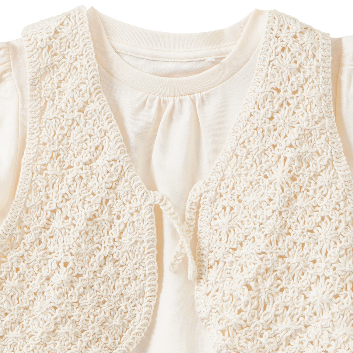 Mädchen T-Shirt mit Weste im Set