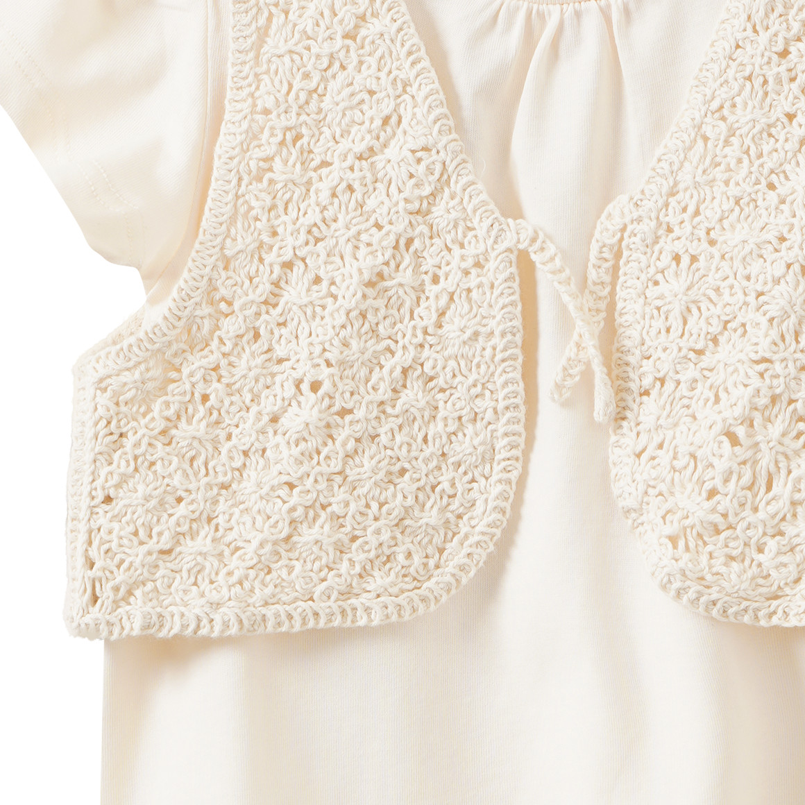 Mädchen T-Shirt mit Weste im Set