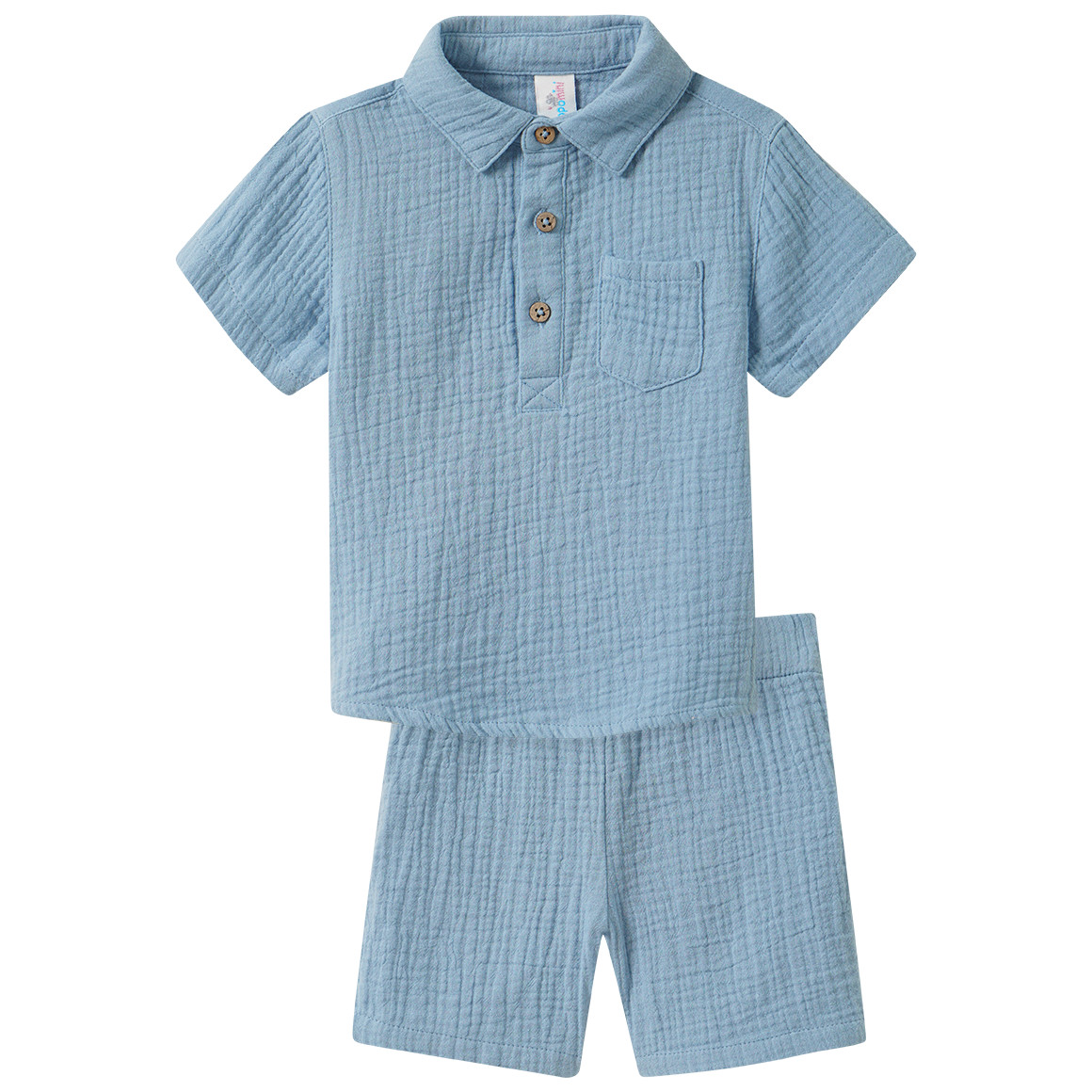 Baby Musselin-Set mit Shirt und Shorts