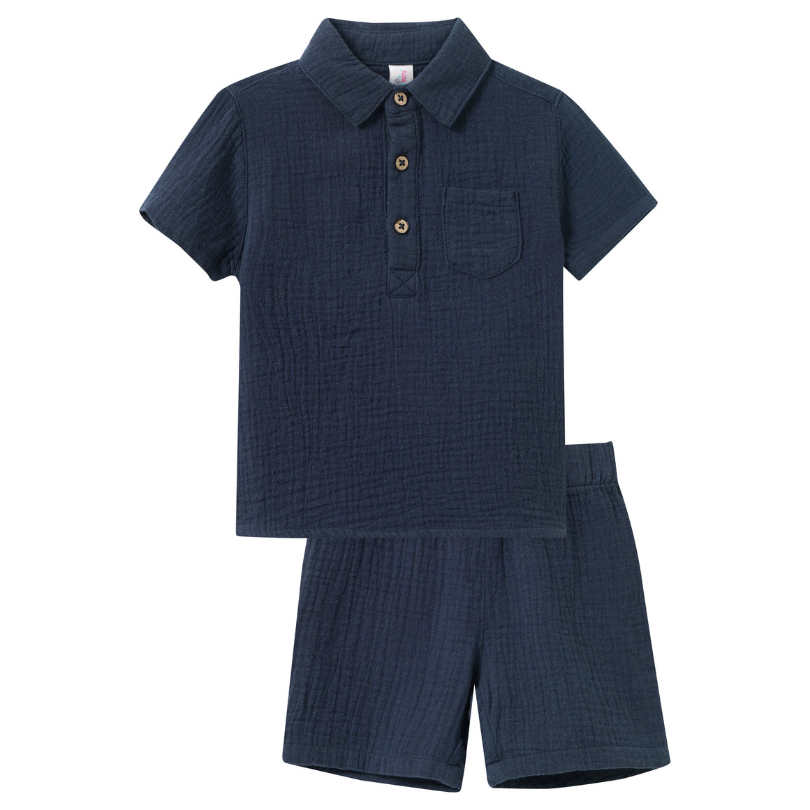 Baby Musselin-Set mit Shirt und Shorts