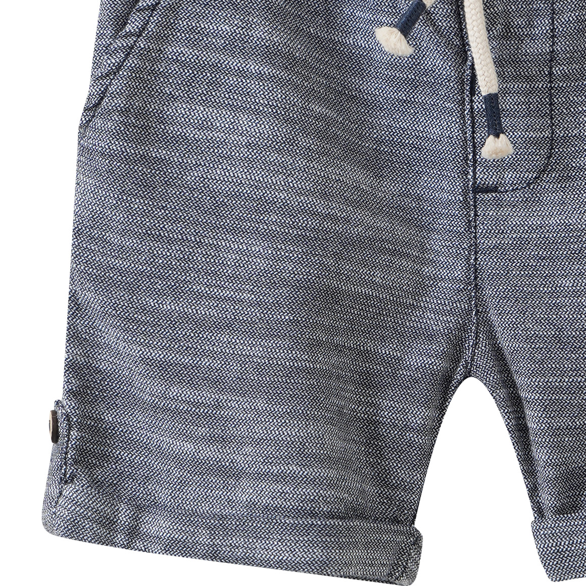 Baby Shorts in Melange-Optik