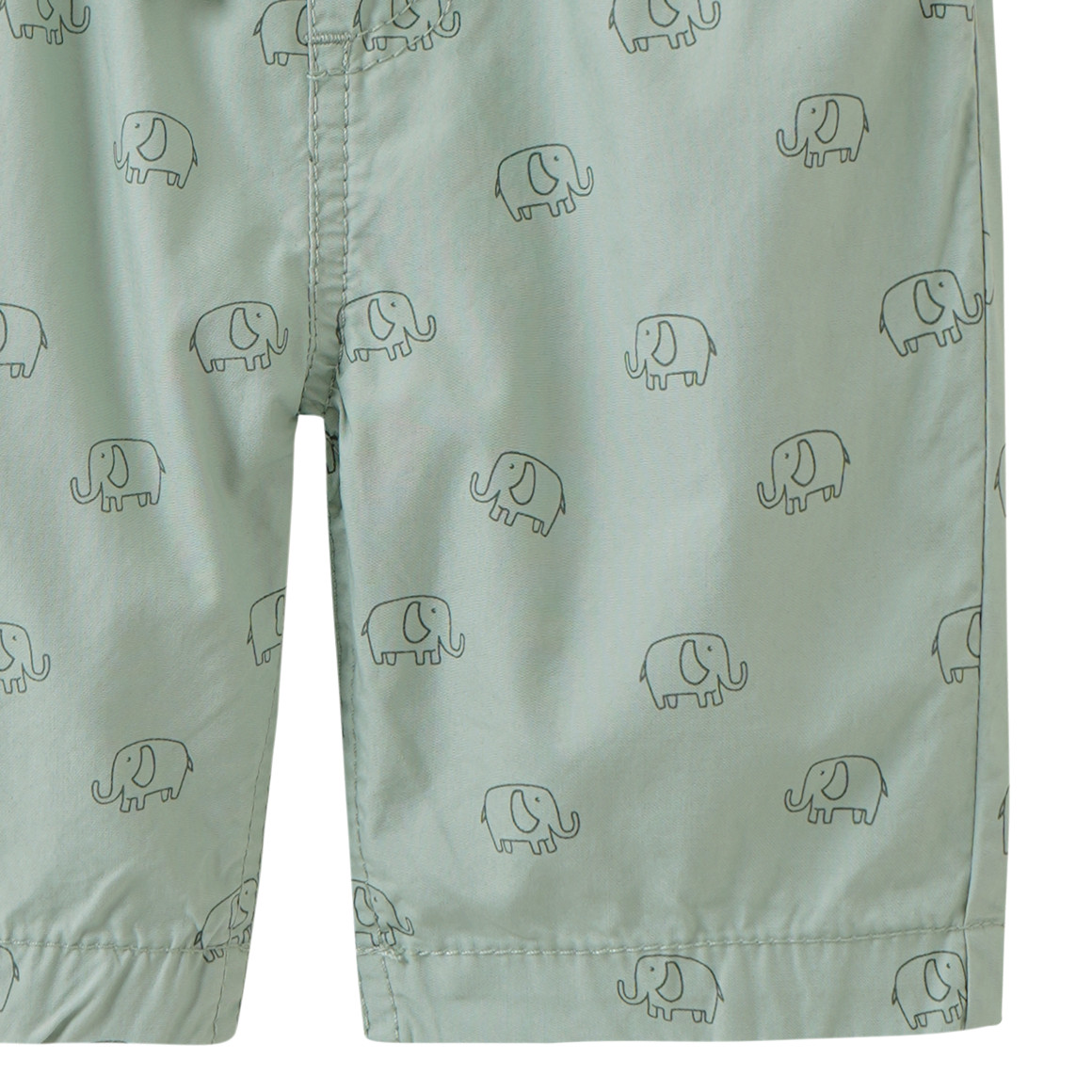 Baby Shorts mit Elefanten allover