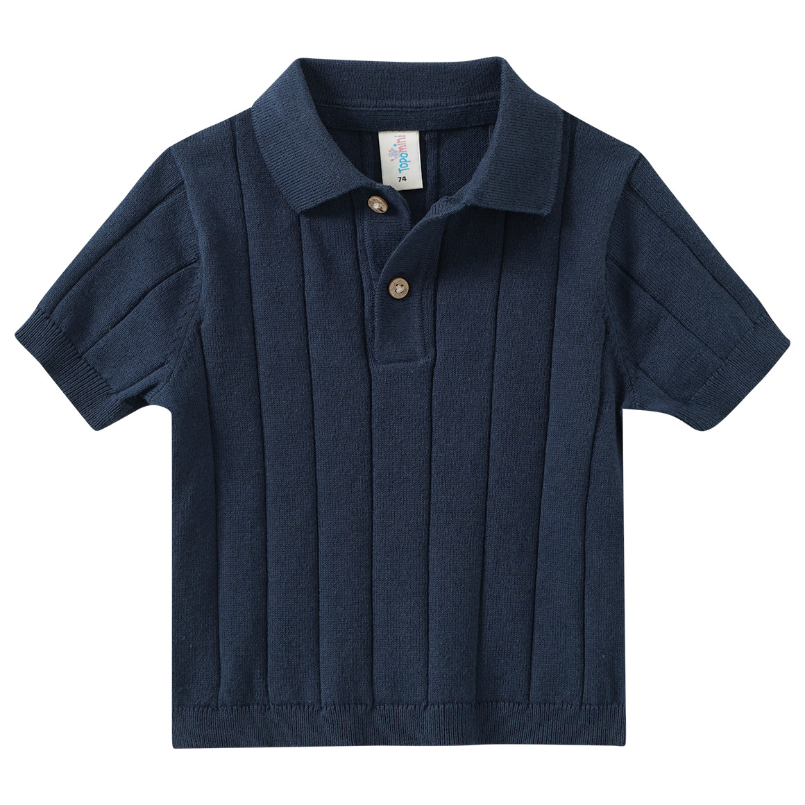 Baby Poloshirt Strukturstreifen