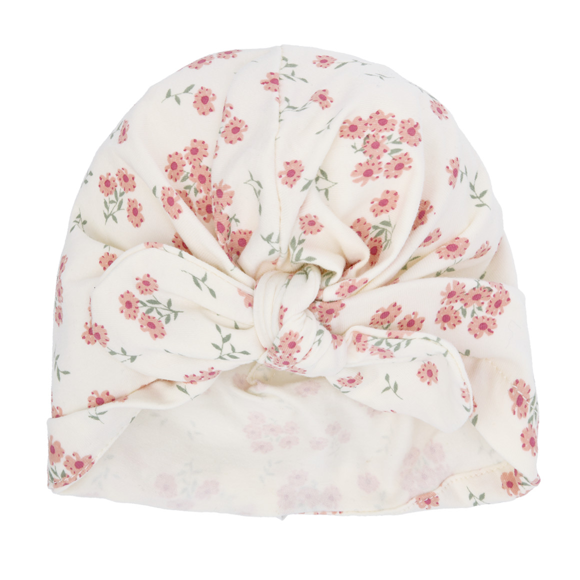 Newborn Turban-Mütze mit Blümchen-Print