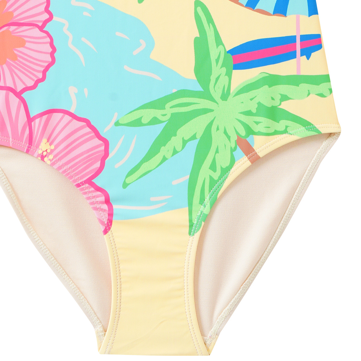 Mädchen Badeanzug mit sommerlichem Motiv