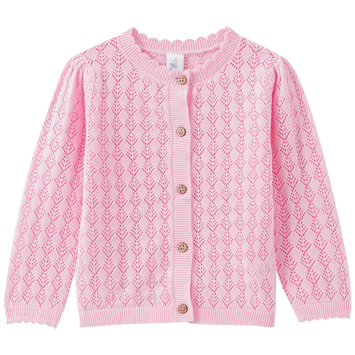 Baby Strickjacke mit Ajour-Muster