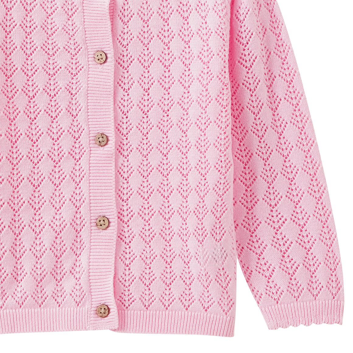 Baby Strickjacke mit Ajour-Muster