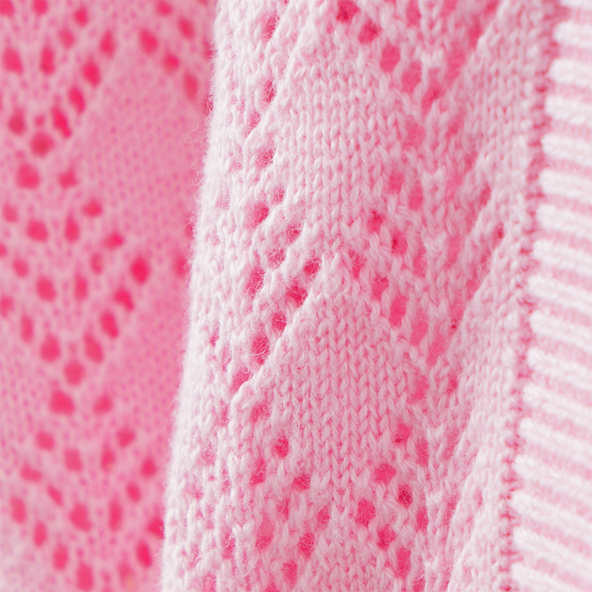 Baby Strickjacke mit Ajour-Muster