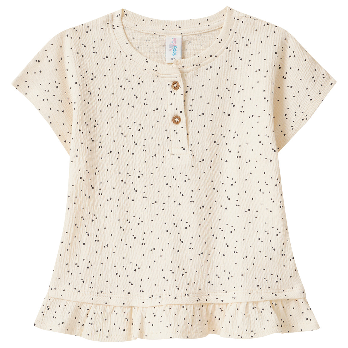 Baby T-Shirt mit Krepp-Struktur