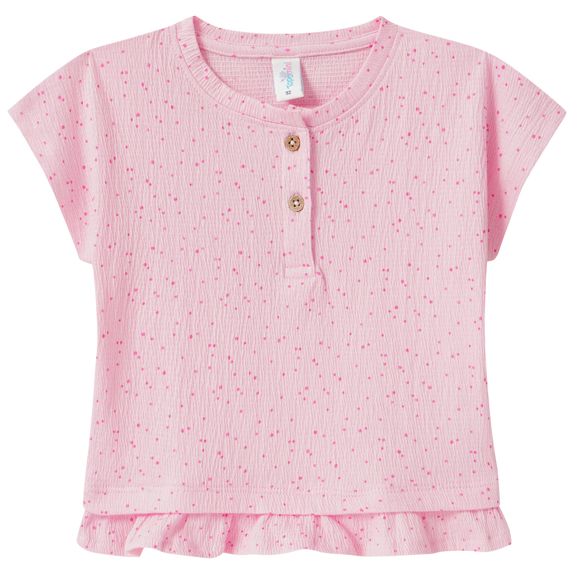 Baby T-Shirt mit Krepp-Struktur