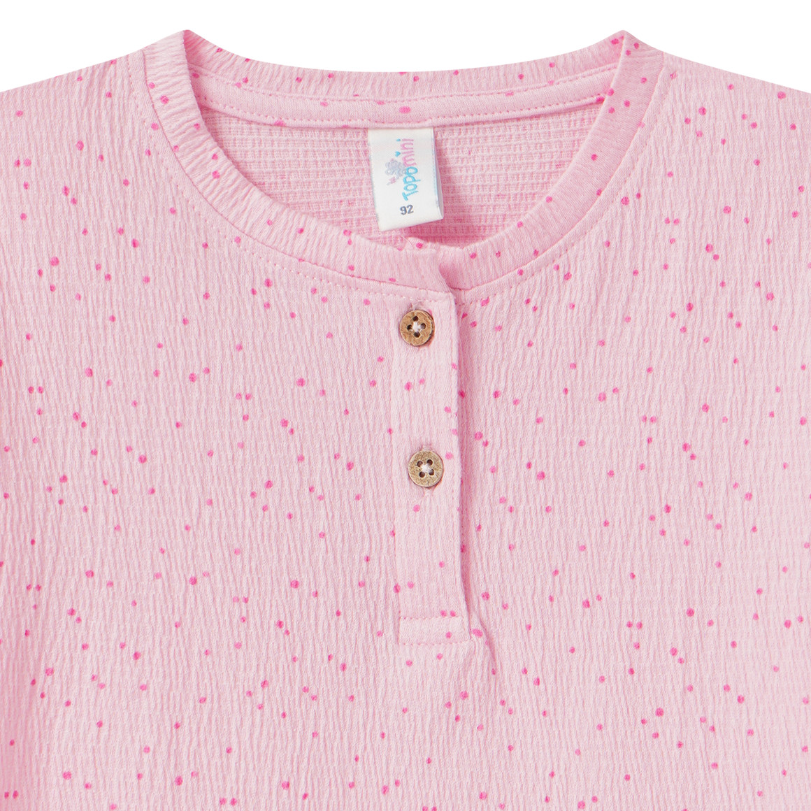 Baby T-Shirt mit Krepp-Struktur