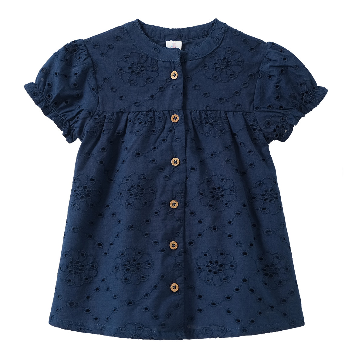 Baby Bluse mit Lochstickerei