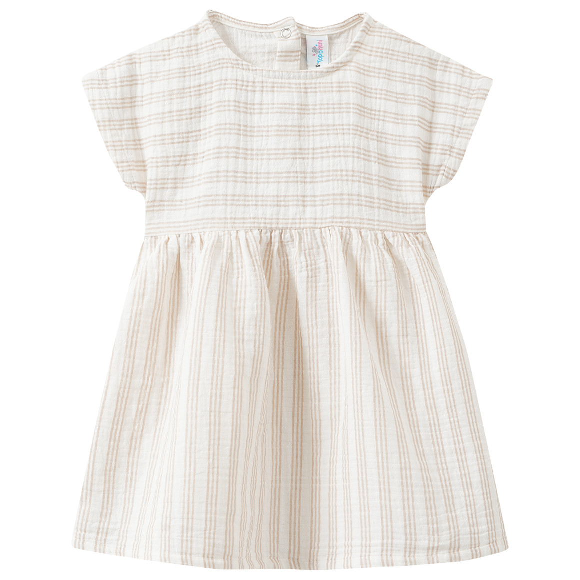 Baby Musselin-Kleid im Streifen-Look