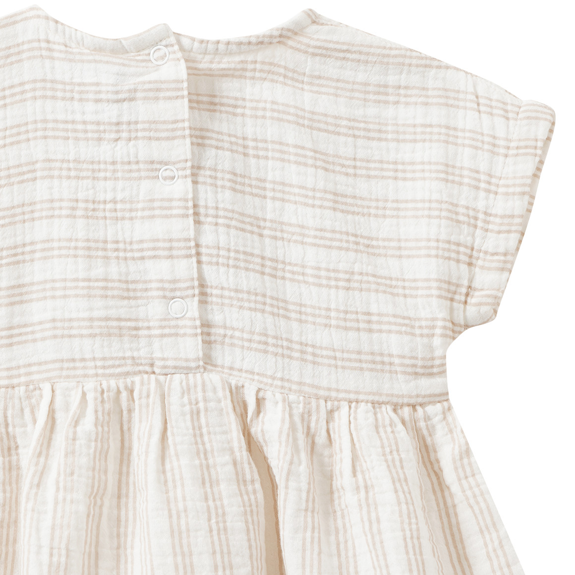 Baby Musselin-Kleid im Streifen-Look