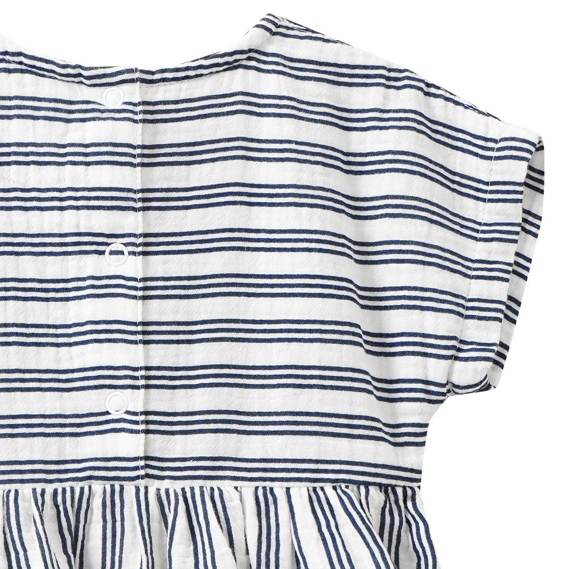 Baby Musselin-Kleid im Streifen-Look