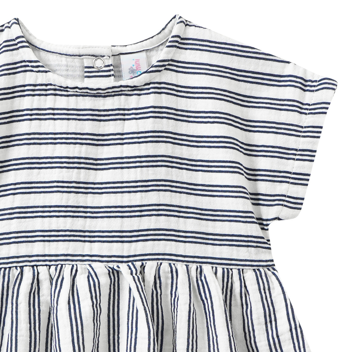 Baby Musselin-Kleid im Streifen-Look