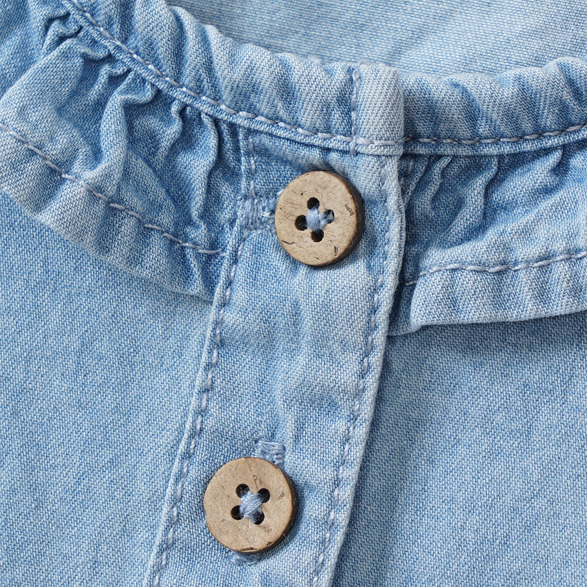 Baby Jeanskleid mit Stickerei