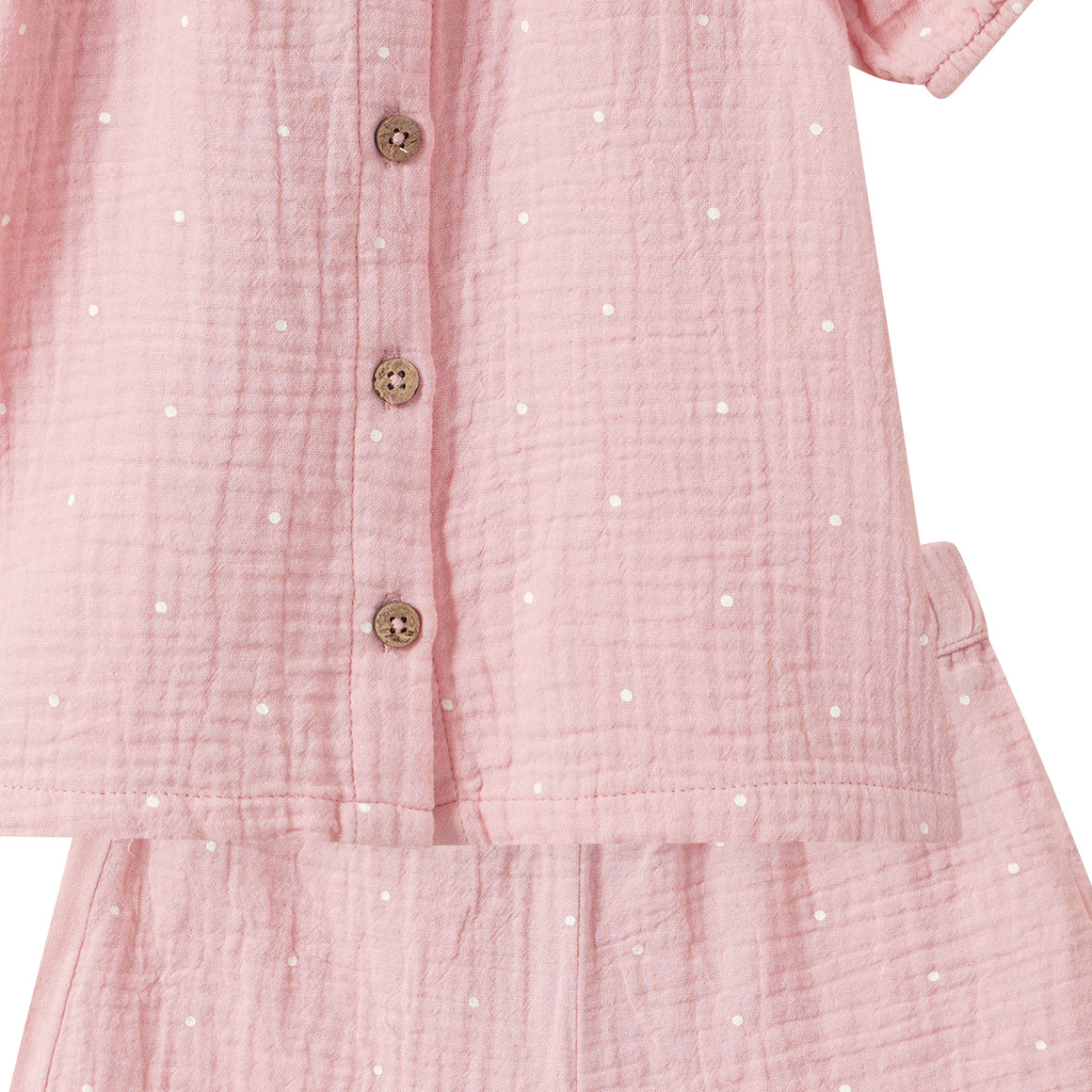 Baby Musselin-Set mit Bluse und Shorts