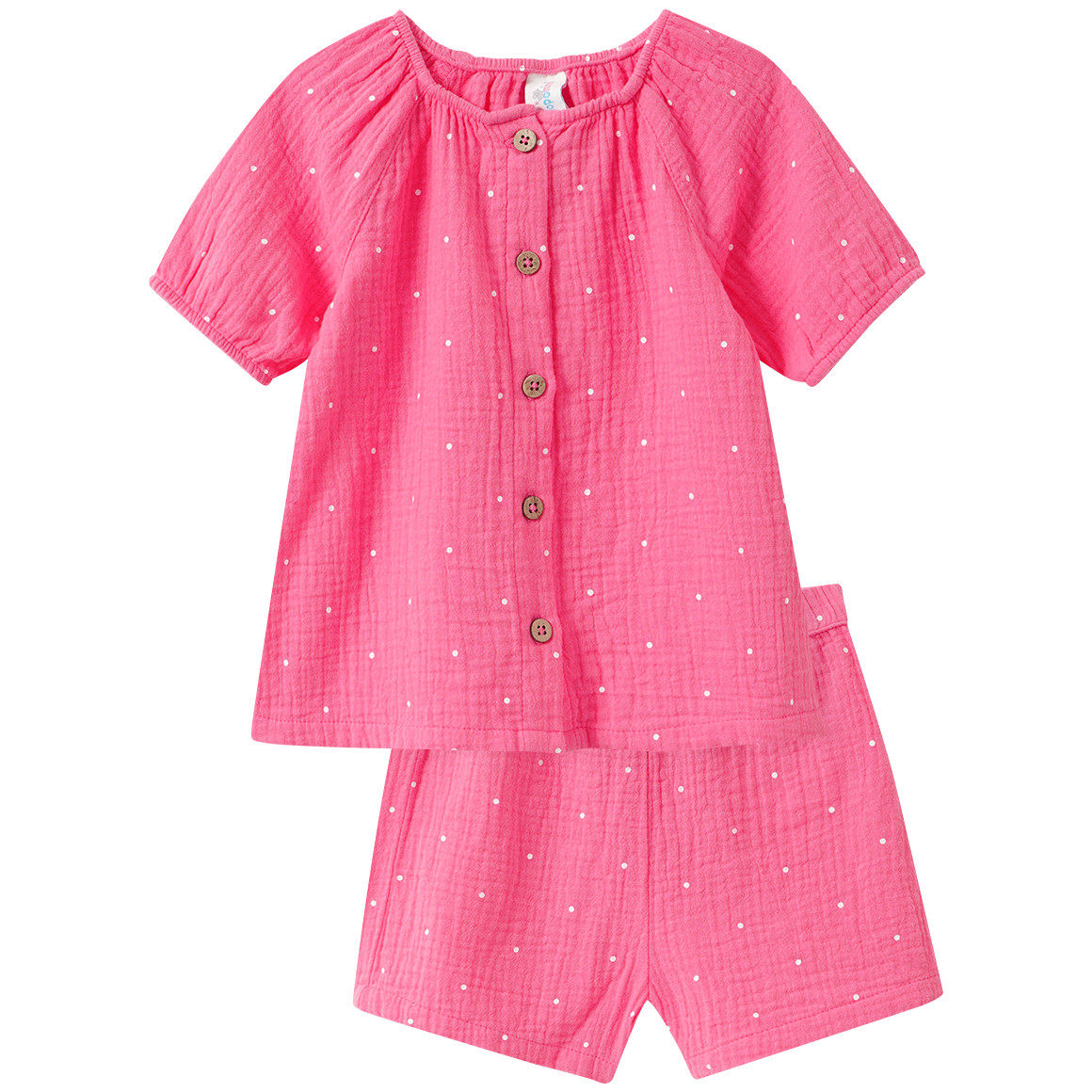 Baby Musselin-Set mit Bluse und Shorts