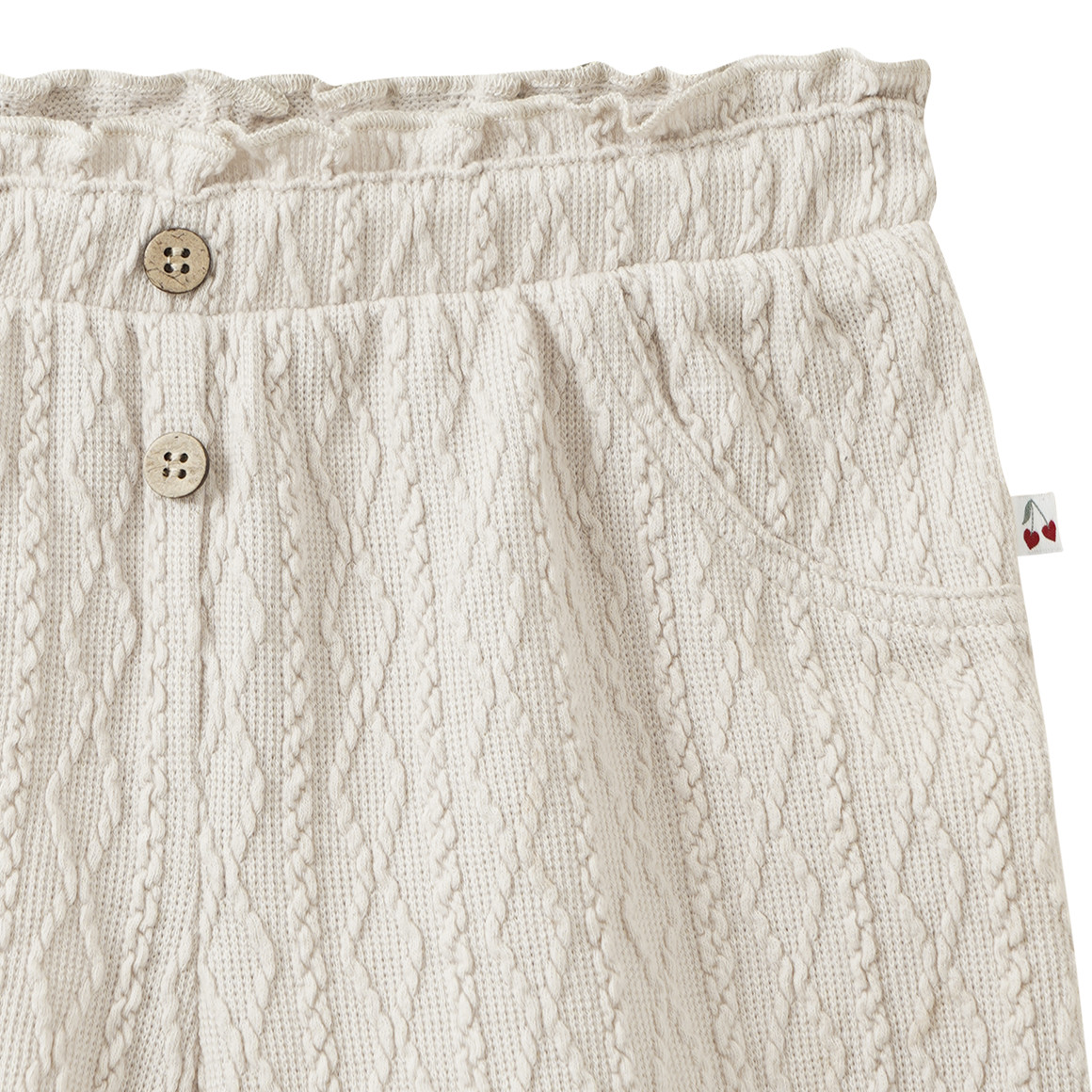 Baby Shorts mit Strukturmuster