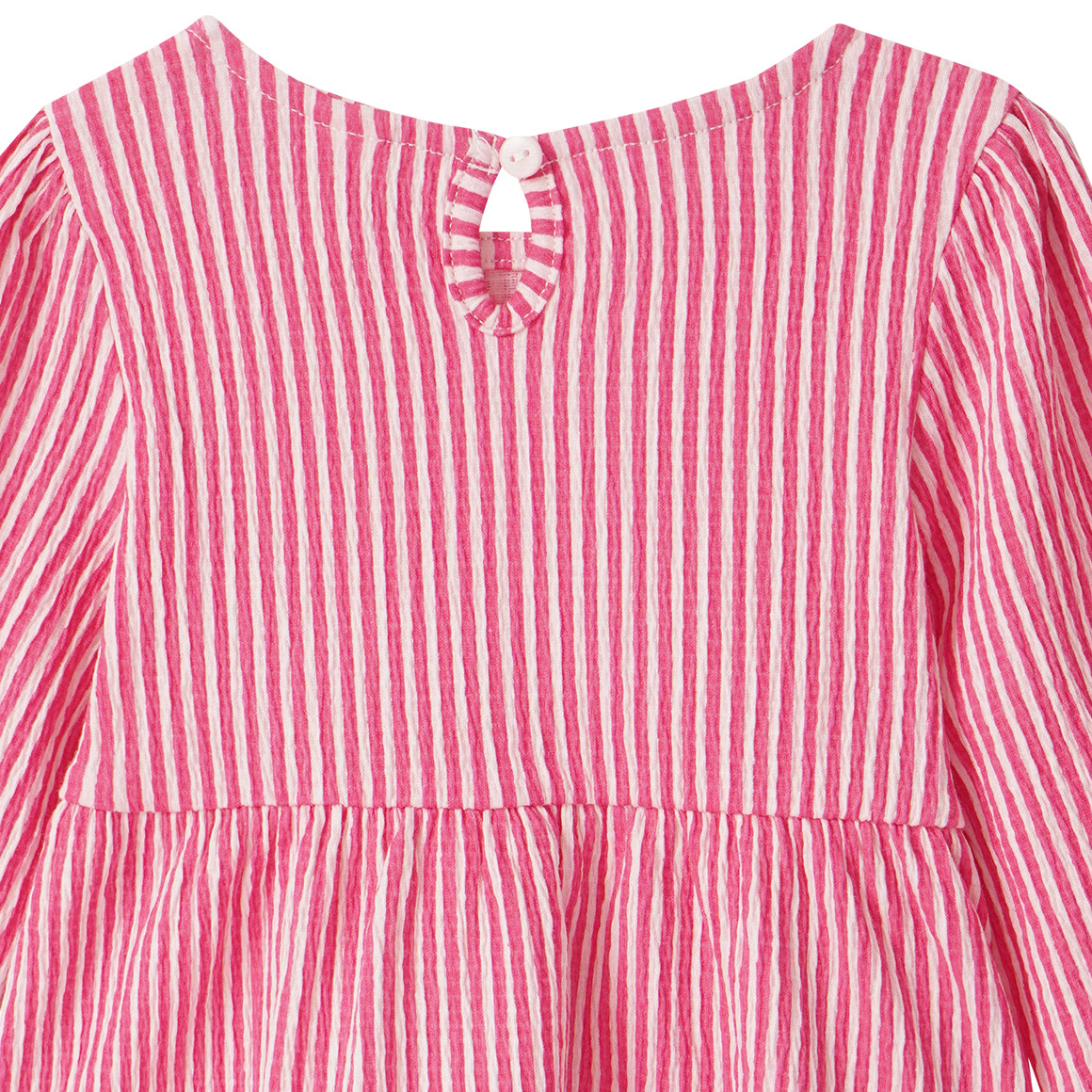 Babyshirt met lange mouwen en crêpe-structuur