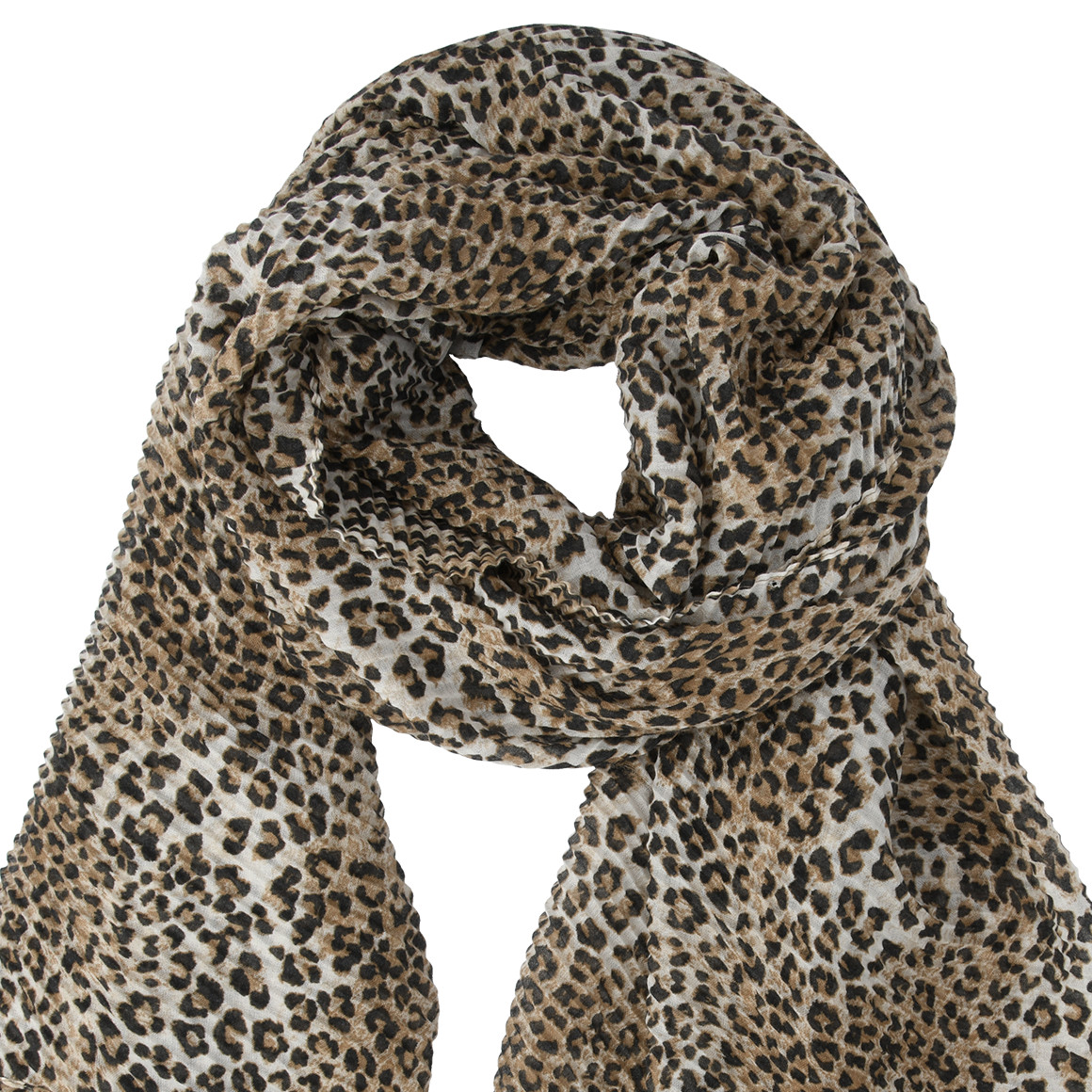 Damen Tuch mit Crinkle-Struktur