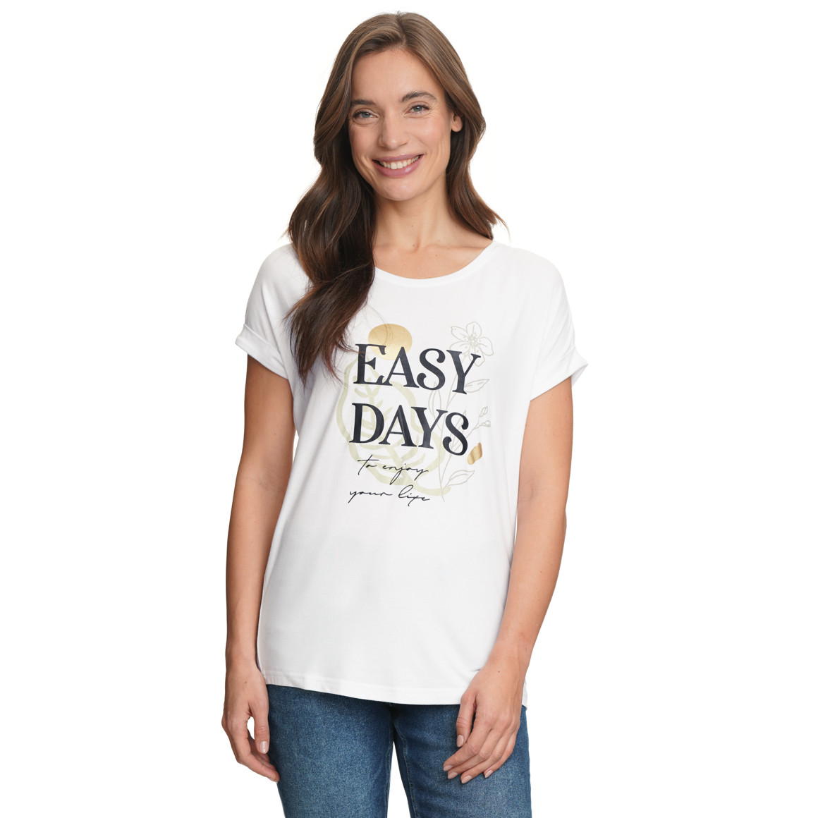 Damen T-Shirt aus Viskose-Mix