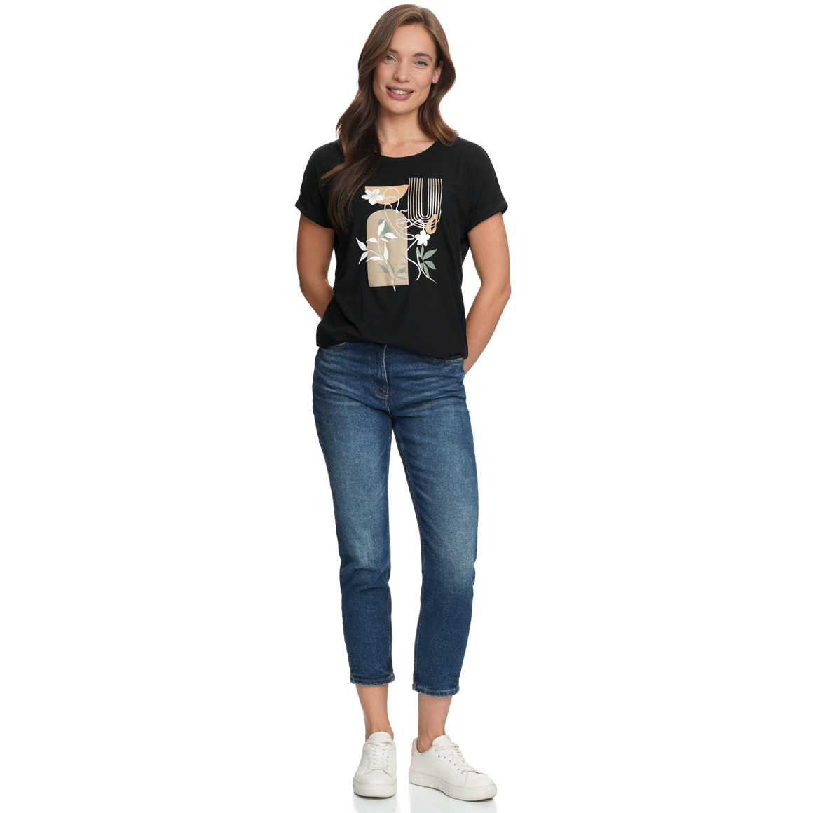 Damen T-Shirt aus Viskose-Mix