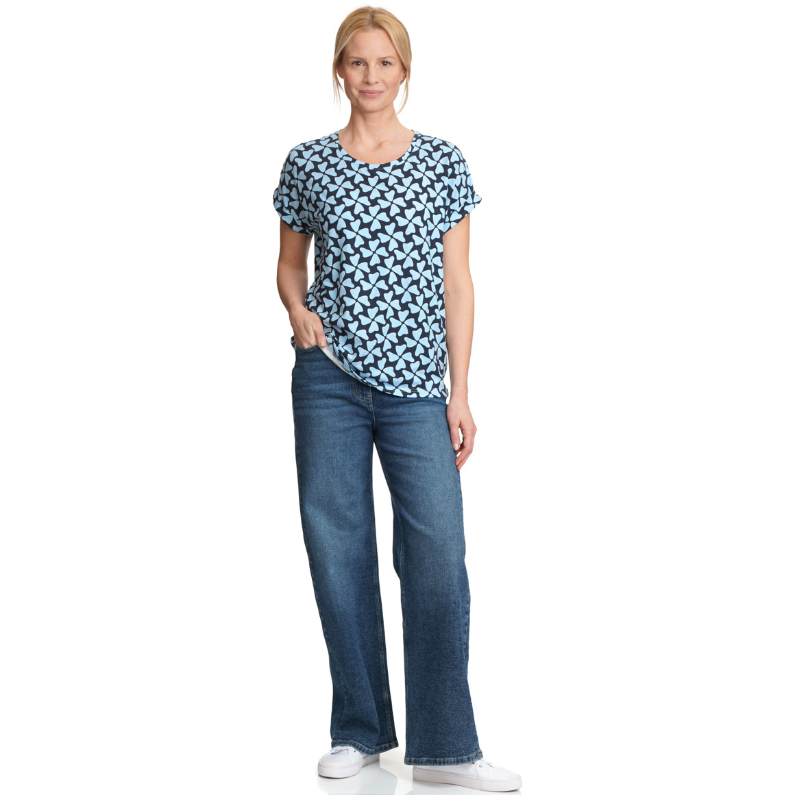 Damen T-Shirt aus Viskose-Mix