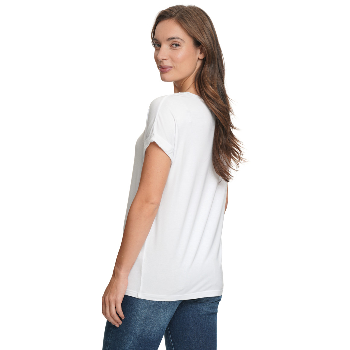 Damen T-Shirt aus Viskose-Mix