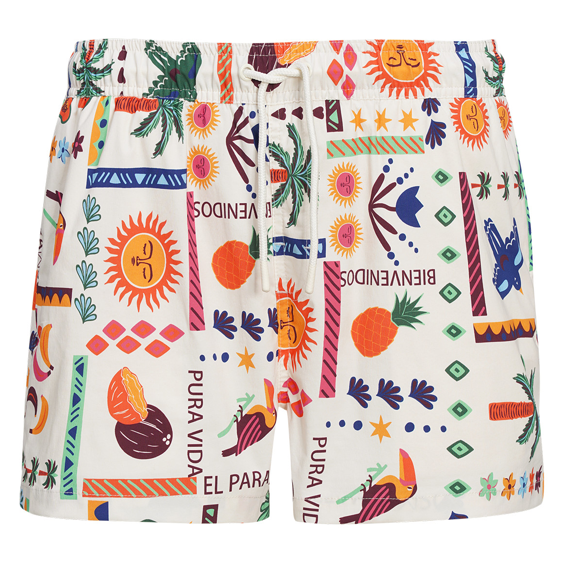 Herren Badeshorts mit Allover-Print