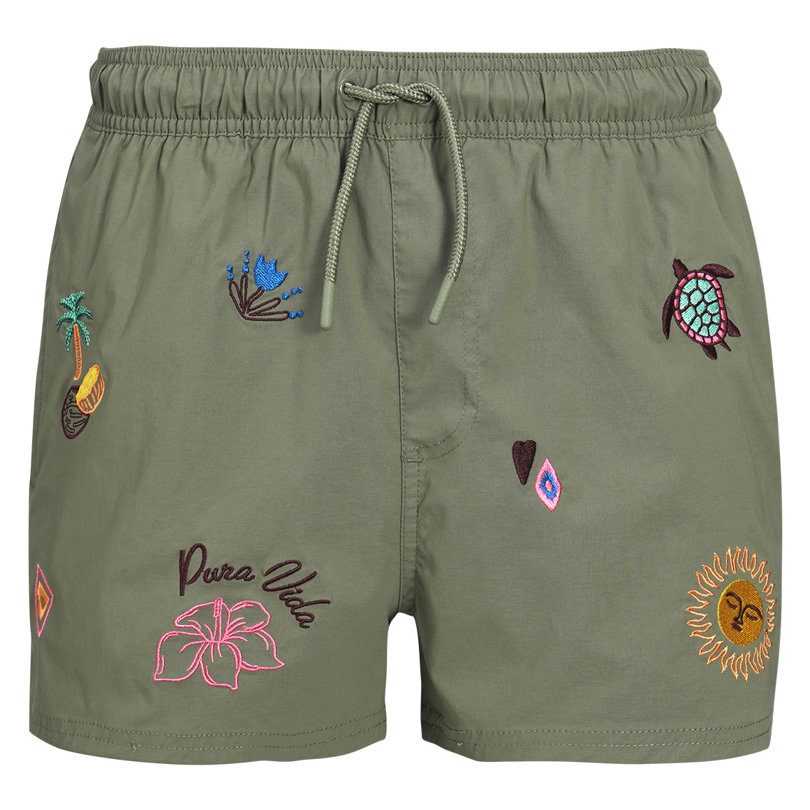 Herren Badeshorts mit Stickerei
