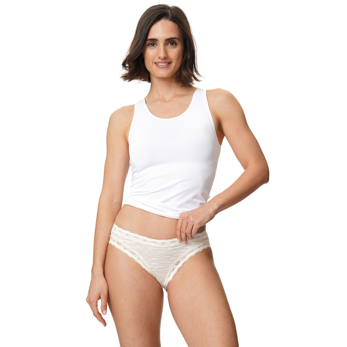 Damen Slip mit Spitze