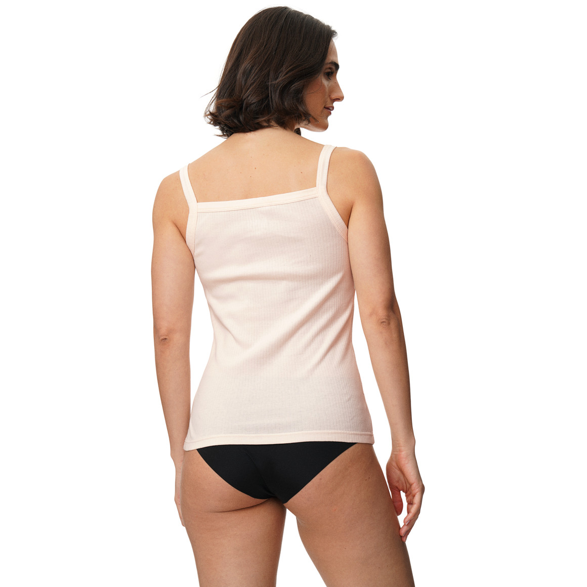 Damen Unterhemd mit Rippstruktur